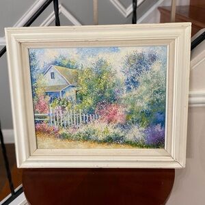 Vtg Oil Painting Canvas Signed Van Dyk 92”